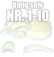Natur tipper med kort false VÆLG STØRRELSE/50 stk.